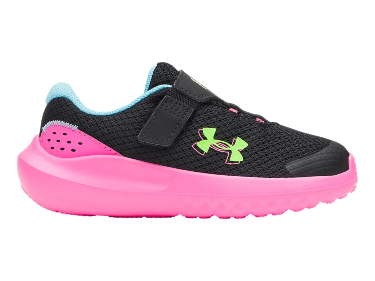 Tenis Under Armour Surge 4 AC Negro para Niña