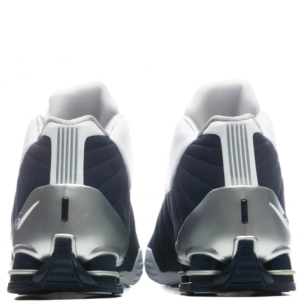 Shox BB4 Olympic White Midnight Navy Metallic Silver