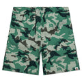 Woodland Camo Beach Shorts Olive Drab