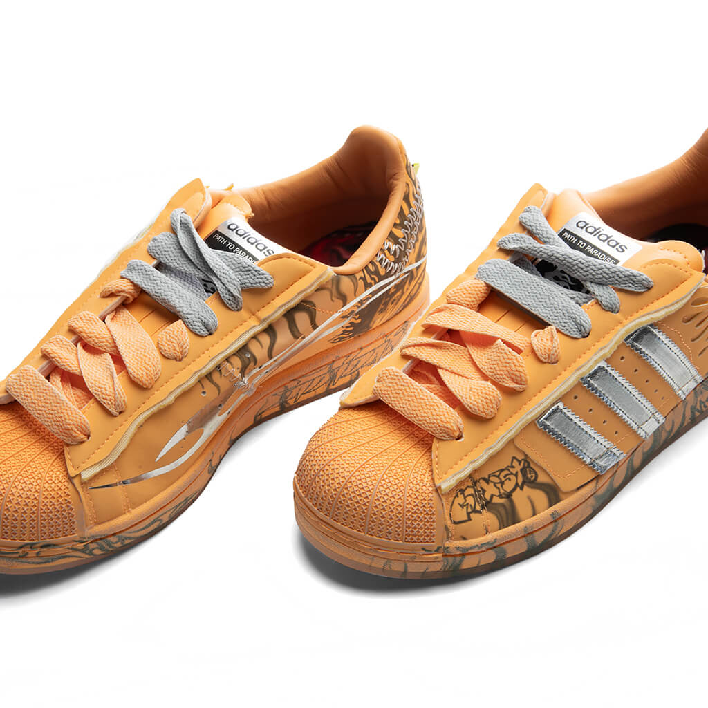 Adidas x Hellstar Superstar II Creamsicle Hazy Orange Silver Metallic Core Black
