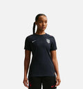USMNT 2026 27 Match Away Aero Fit Soccer Authentic Womens Jersey Dark Obsidian University Red Pure Platinum