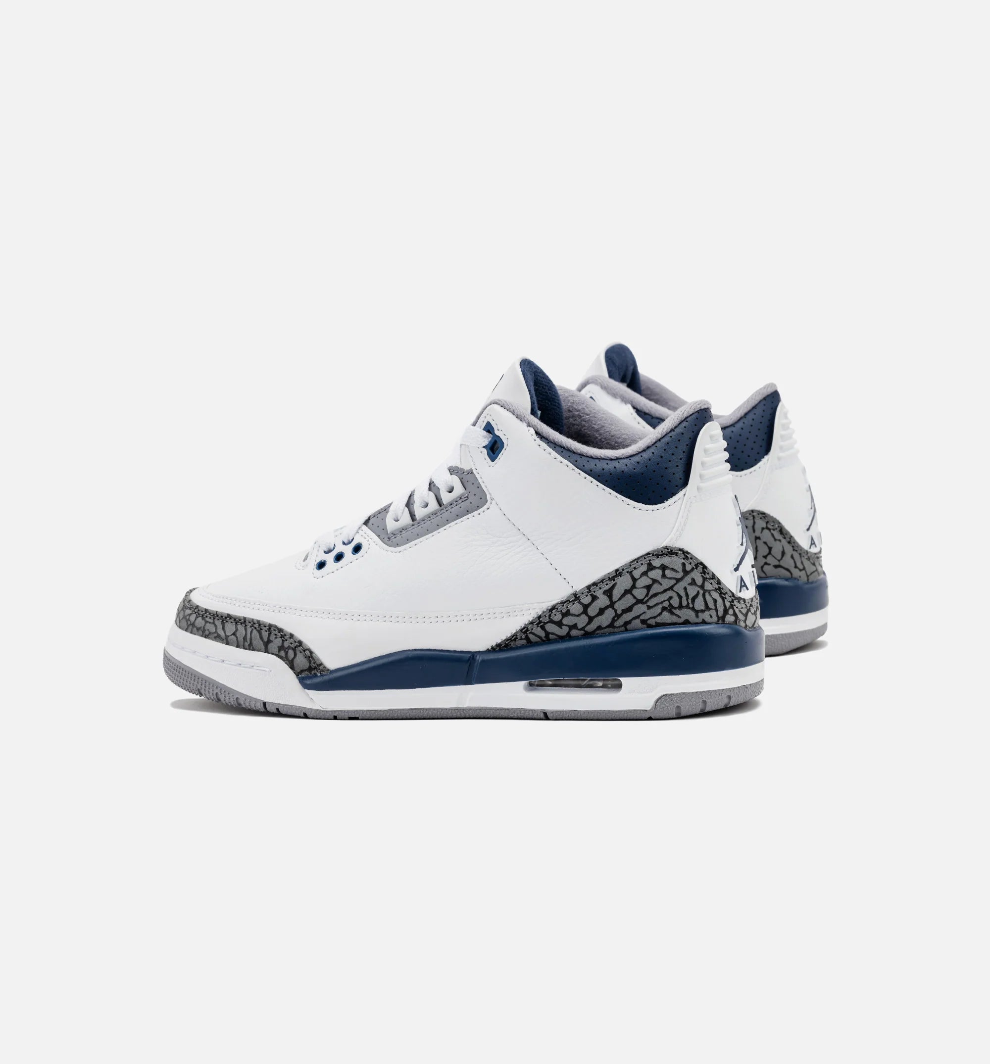 Air Jordan 3 Retro Midnight Navy Grade School Lifestyle Shoe White Midnight Navy