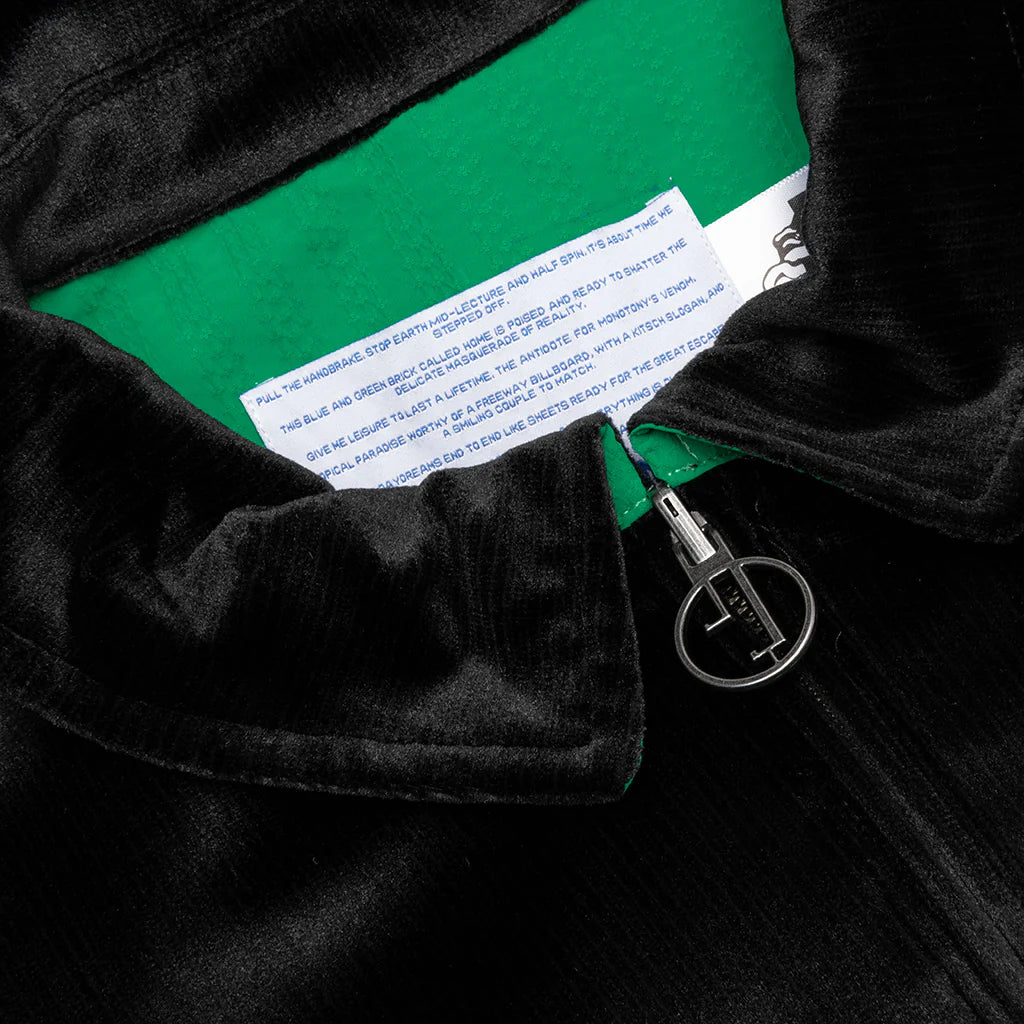 Merci Velour Jacket Black