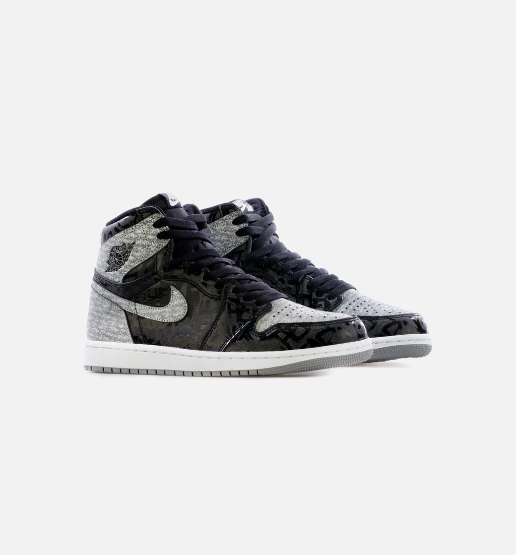 Air Jordan 1 OG Rebellionaire Mens Lifestyle Shoe Black Silver Limit One Per Customer