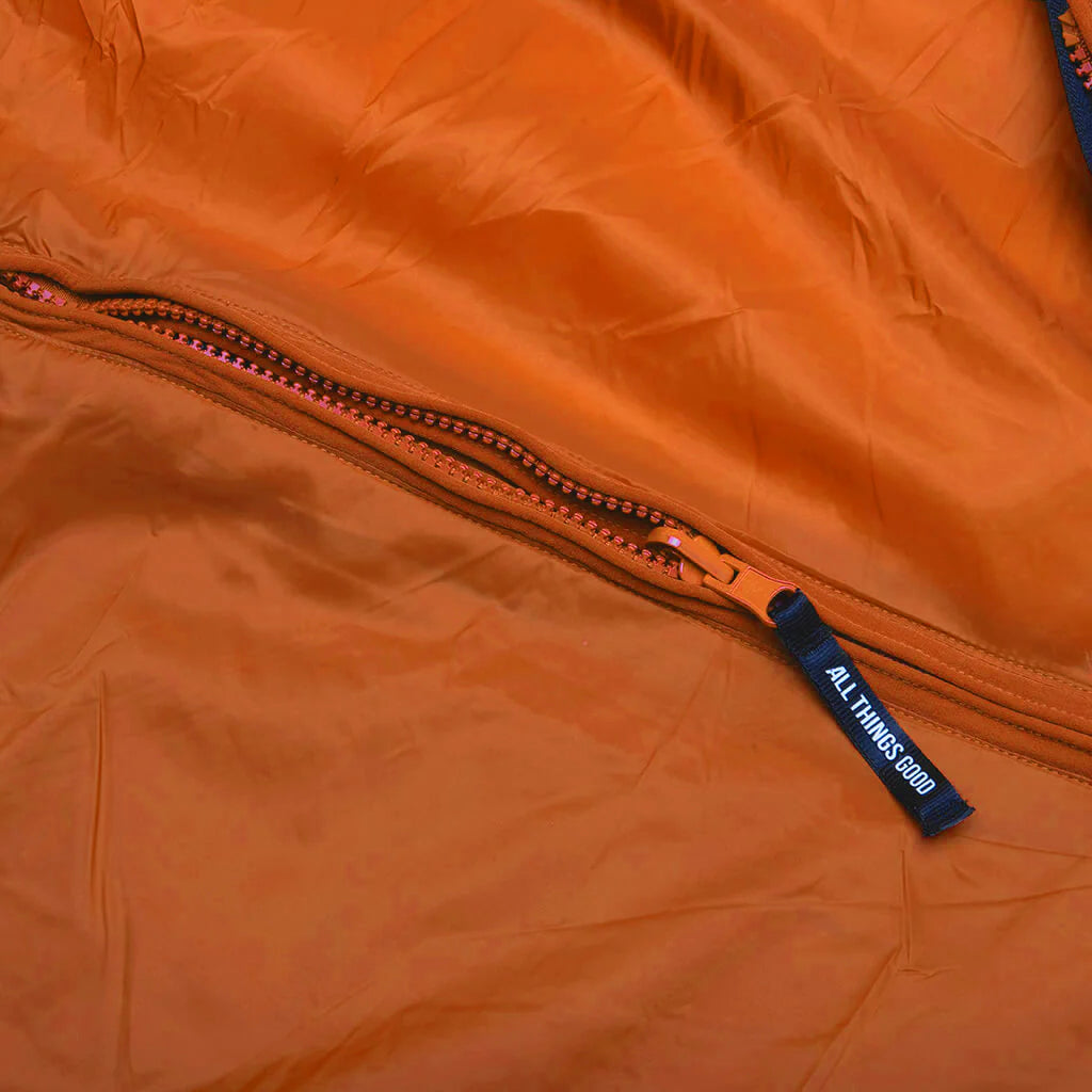 Sherman Convertible Puffer Vest Burnt Orange