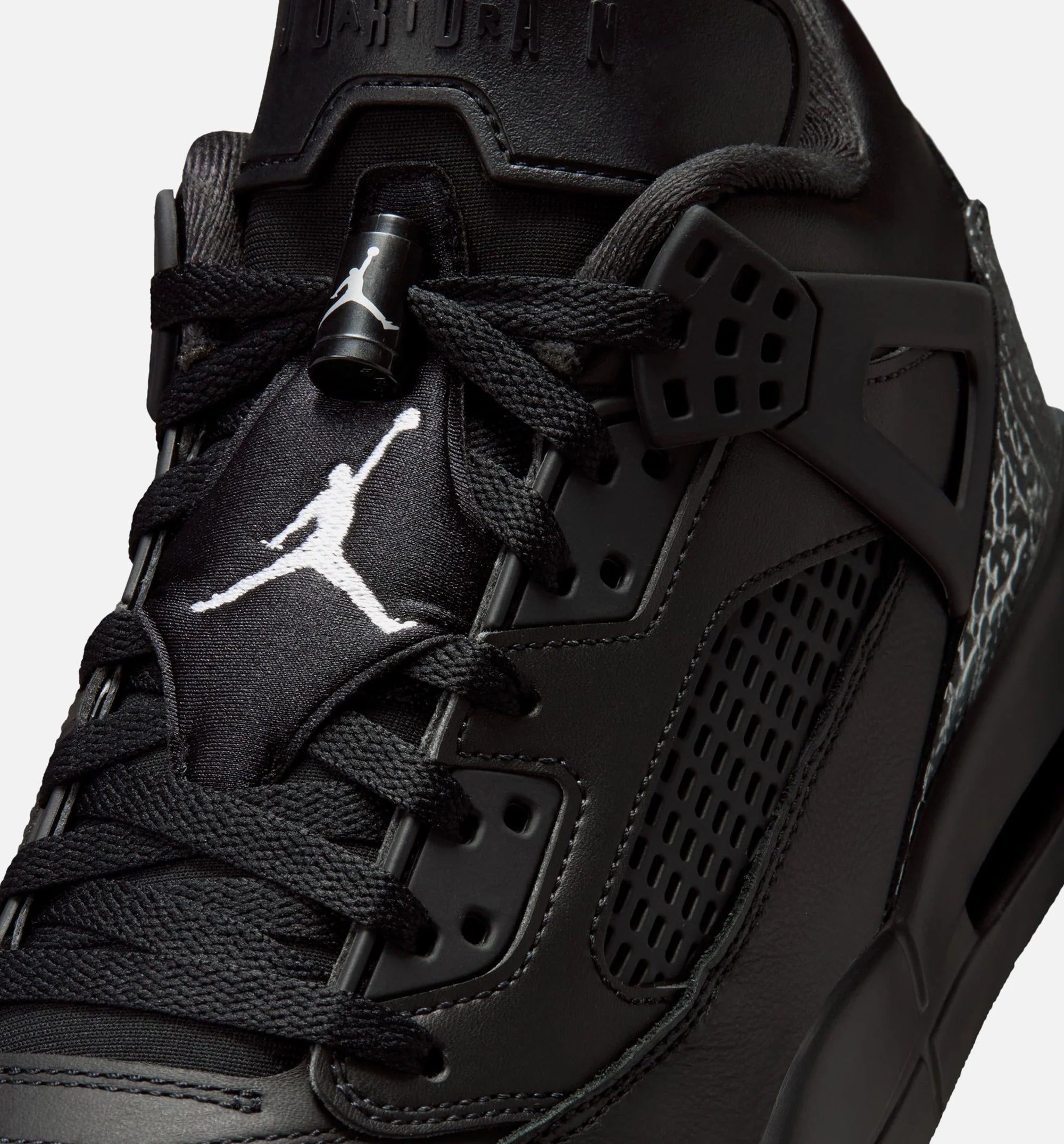 Spizike Low Mens Basketball Shoe Black Black Metallic Silver