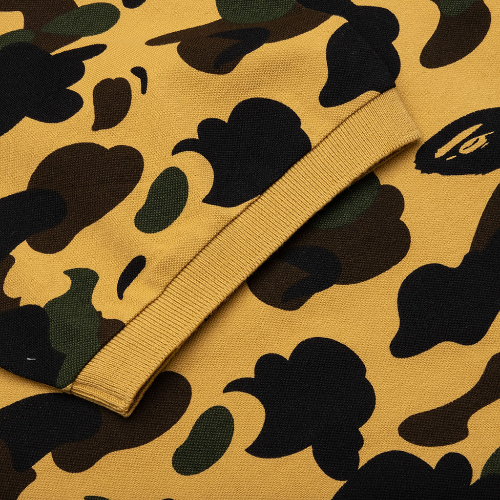 1st Camo One Point Relaxed Fit Polo Yellow