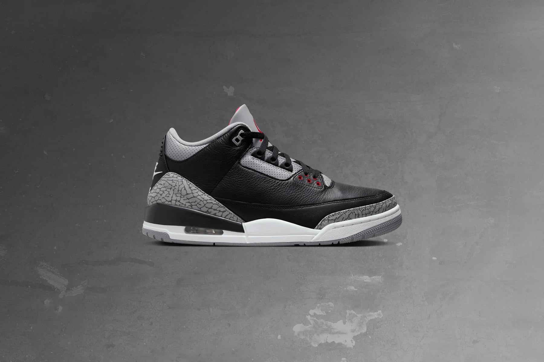 Air Jordan 3 Retro Black Cement Black Fire Red Cement Grey Summit White