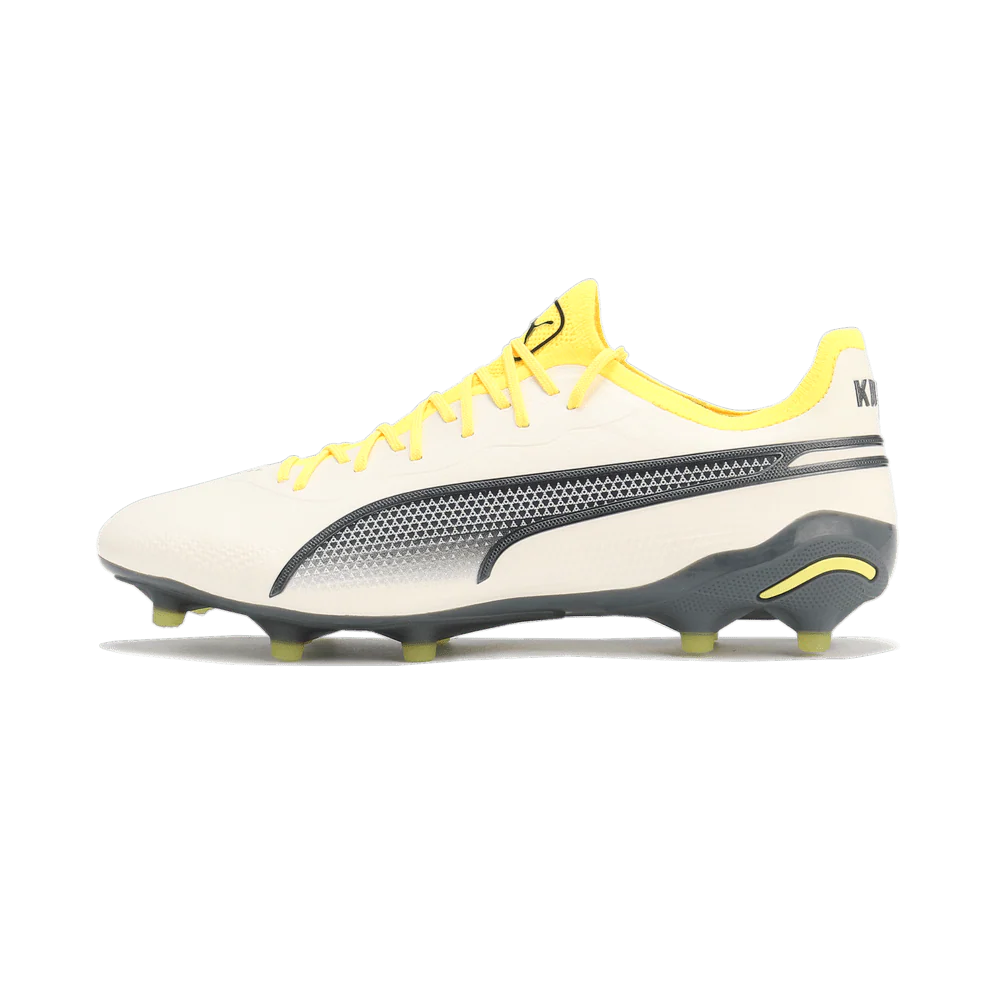 PUMA King Ultimate FG AG Multi Ground Soccer Cleats Alpine Asphalt Yellow