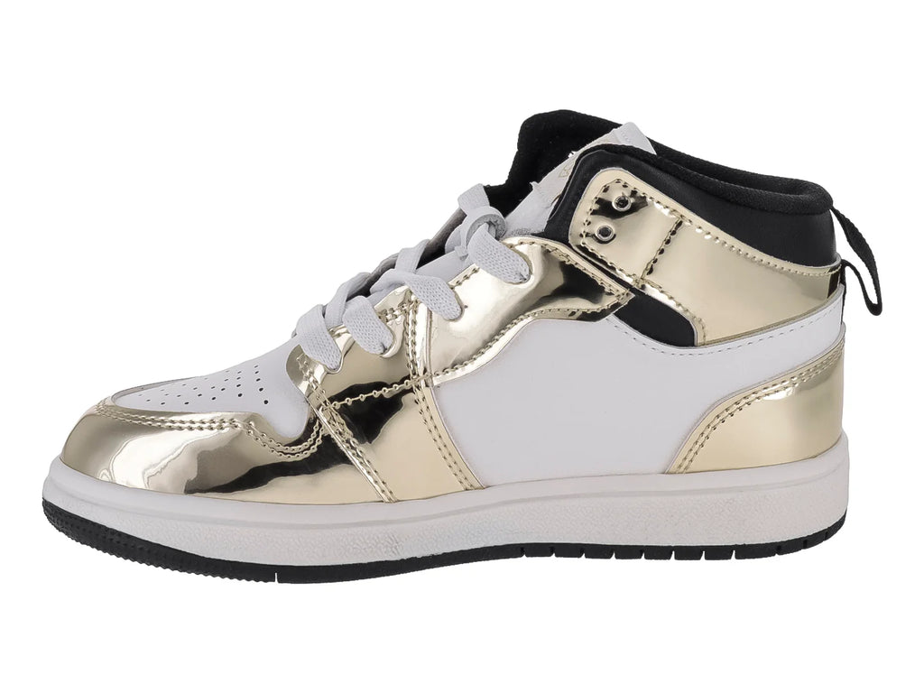 Tenis Tropicana Oro Efecto Espejo para Niña