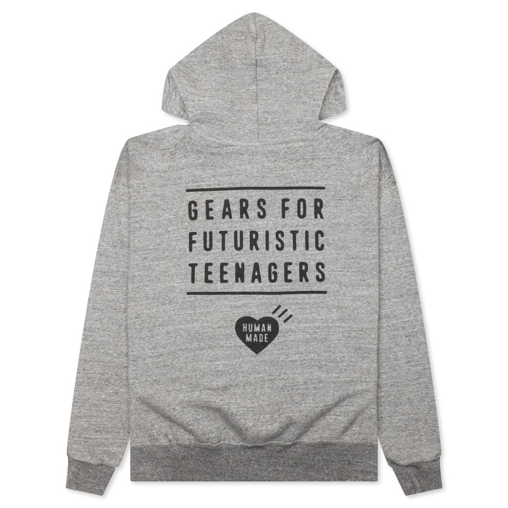 Zip Up Hoodie Gray