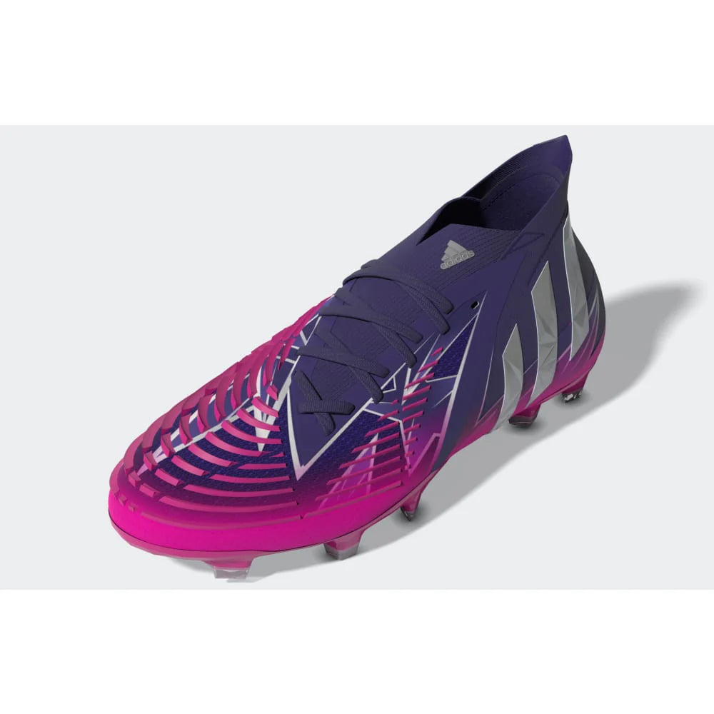 adidas Predator Edge1 FG Firm Ground Boots College Purple Silver Metallic Shock Pink