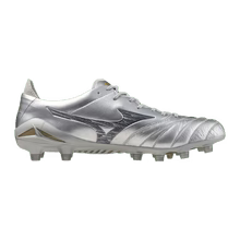 Mizuno Morelia Neo IV Elite FG Firm Ground Silver Gold