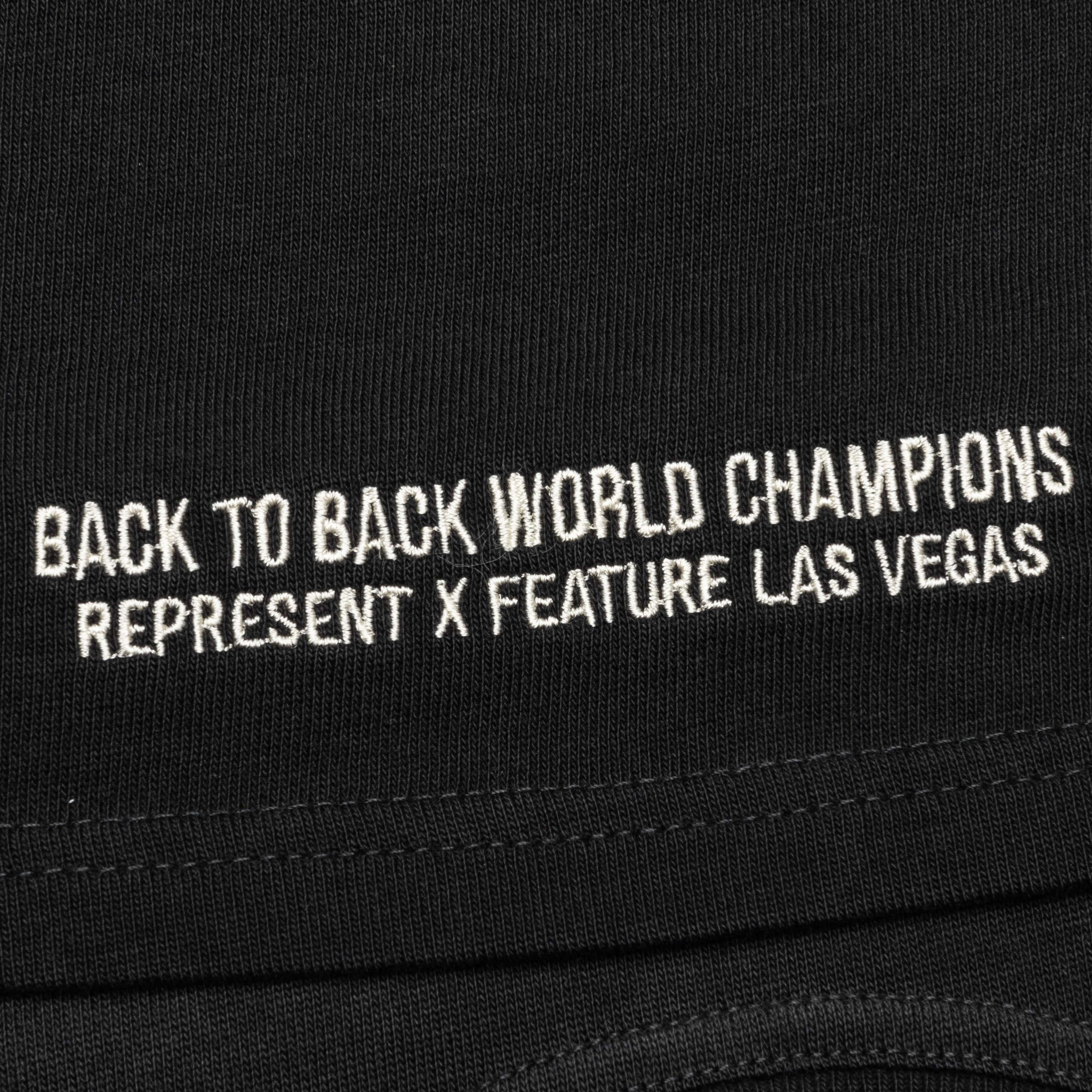 Feature x Represent Champions T Shirt Stained Black