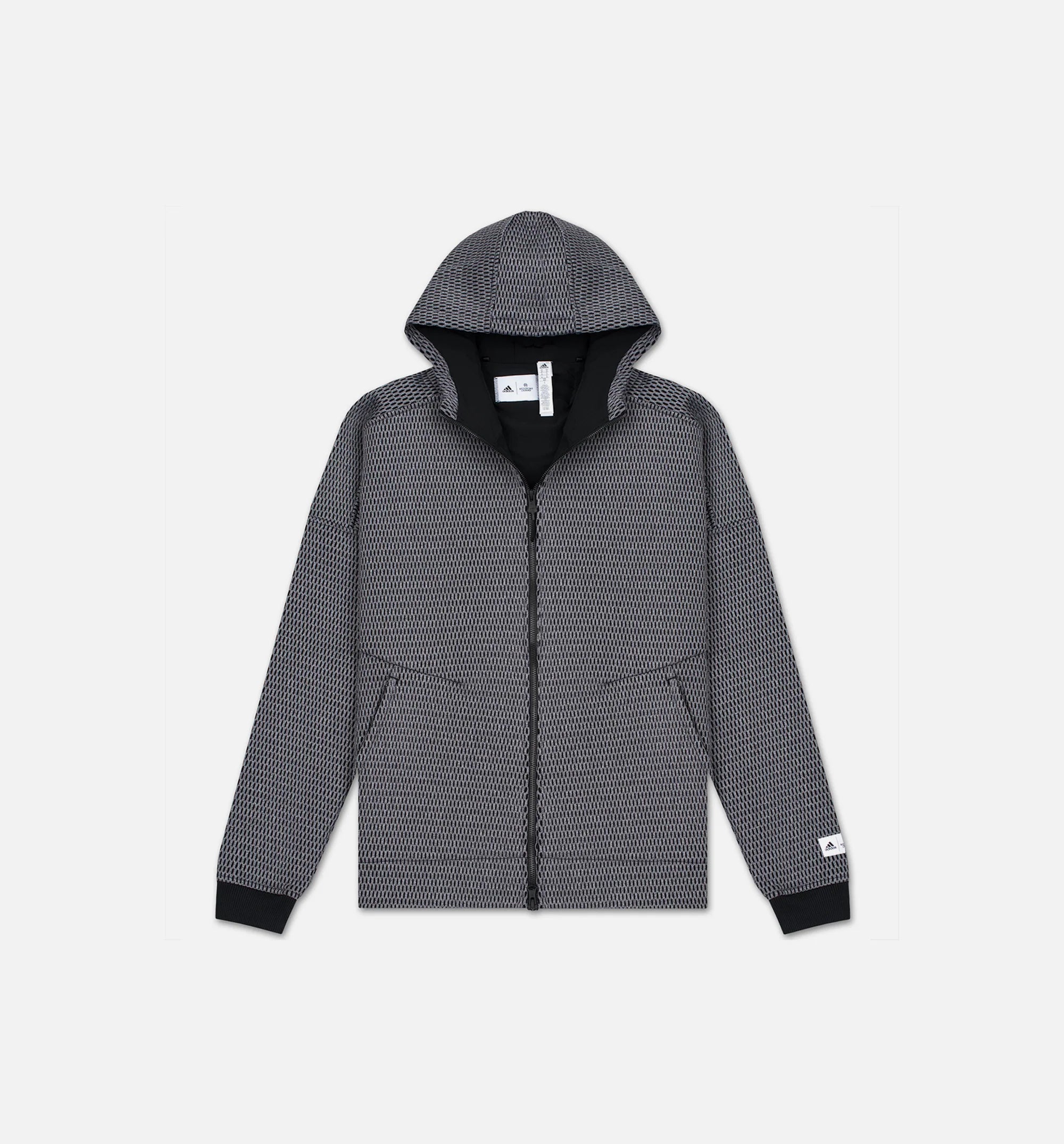 Reigning Champ X adidas Spacer Zne Hoodie Mens Grey Black