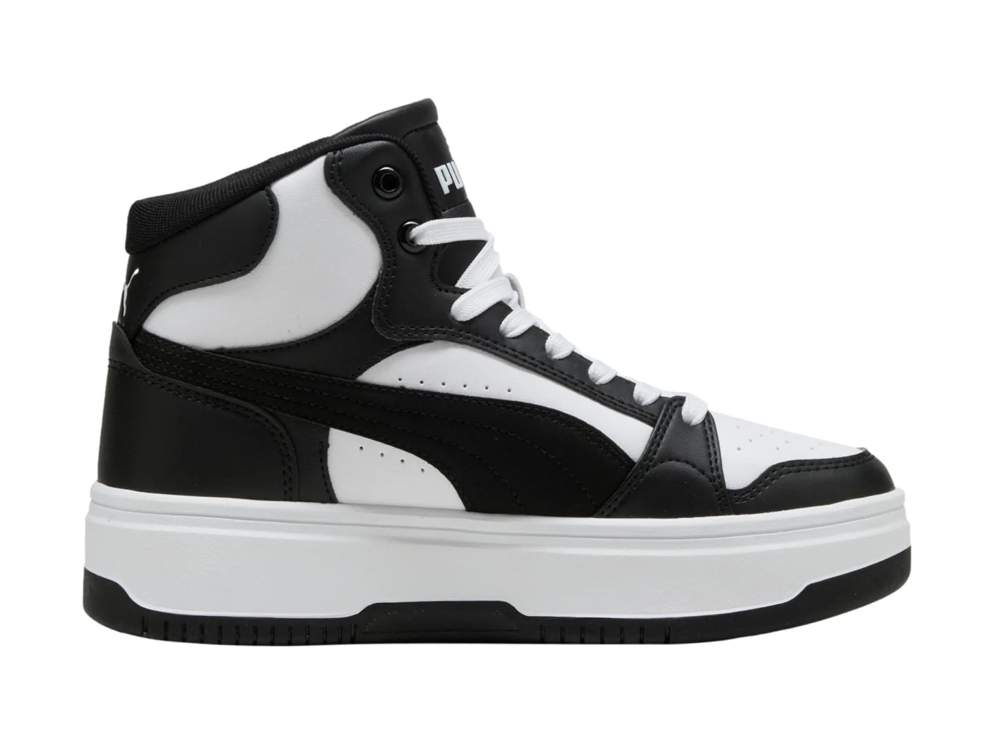 Tenis PUMA Rebound Femme Mid Blanco y Negro para Mujer