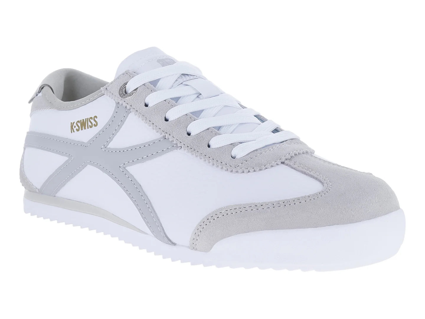 Tenis K Swiss Gashiko Blanco y Gris para Mujer