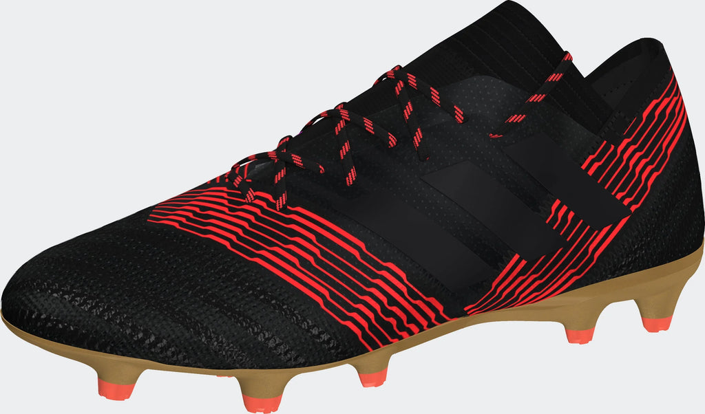 adidas Nemeziz 171 FG Firm Ground Soccer Cleats Black Solar Red