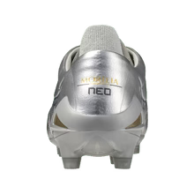 Mizuno Morelia Neo IV Elite FG Firm Ground Silver Gold