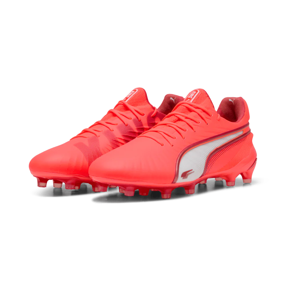 PUMA King Ultimate FG AG Firm Multi Ground Soccer Cleats Red