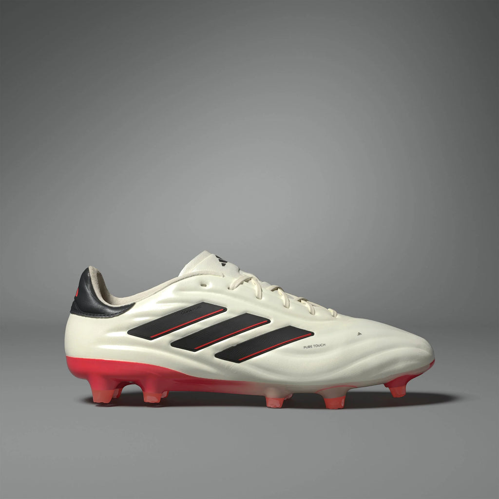 adidas Copa Pure 2 Elite FG Firm Ground Soccer Cleats Ivory Black Solar Red