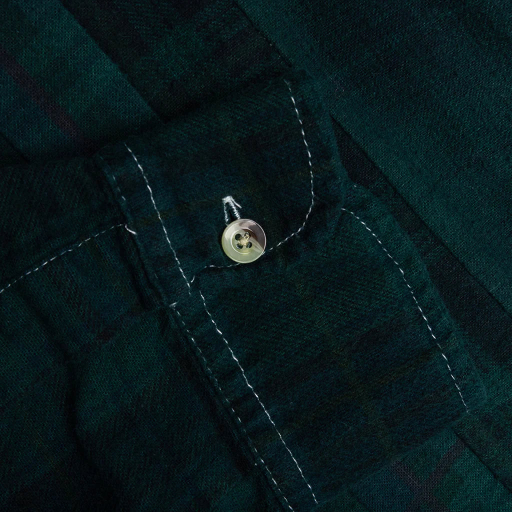 Over Dye 7 Cuts Shirt Green