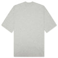 Mock Neck T Shirt Pale Grey