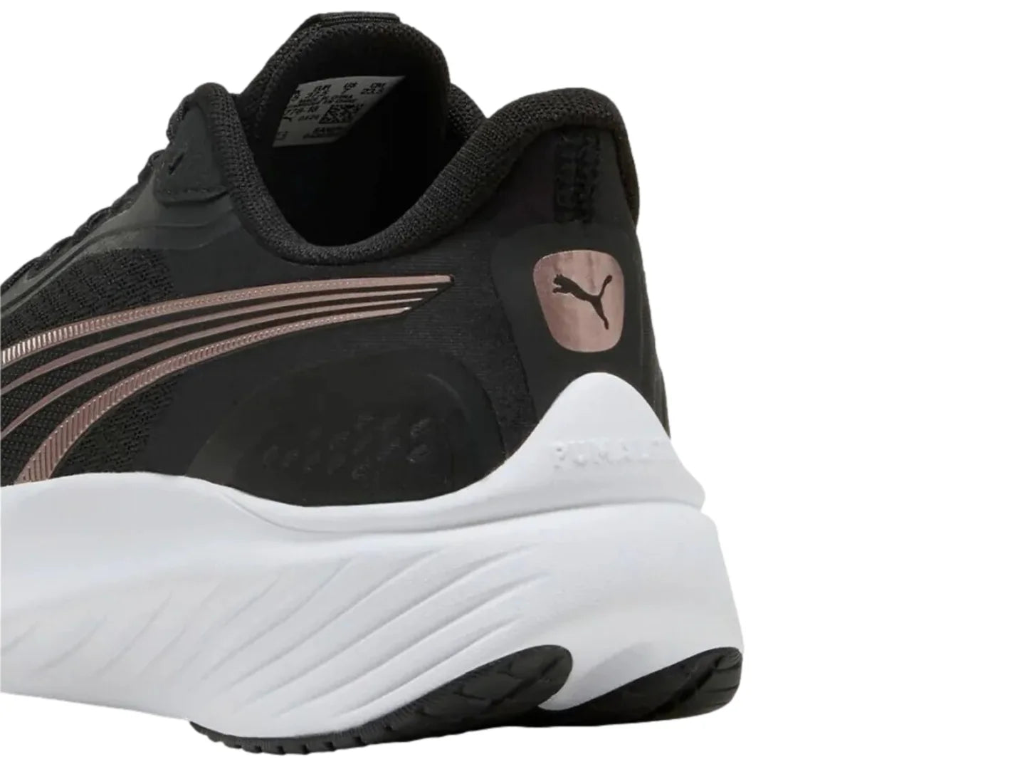 Tenis PUMA Pounce Lite Negro y Oro Rosa para Mujer