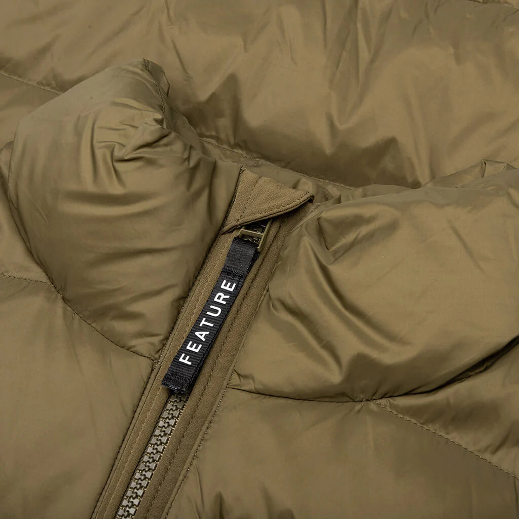 Sherman Convertible Puffer Vest Olive