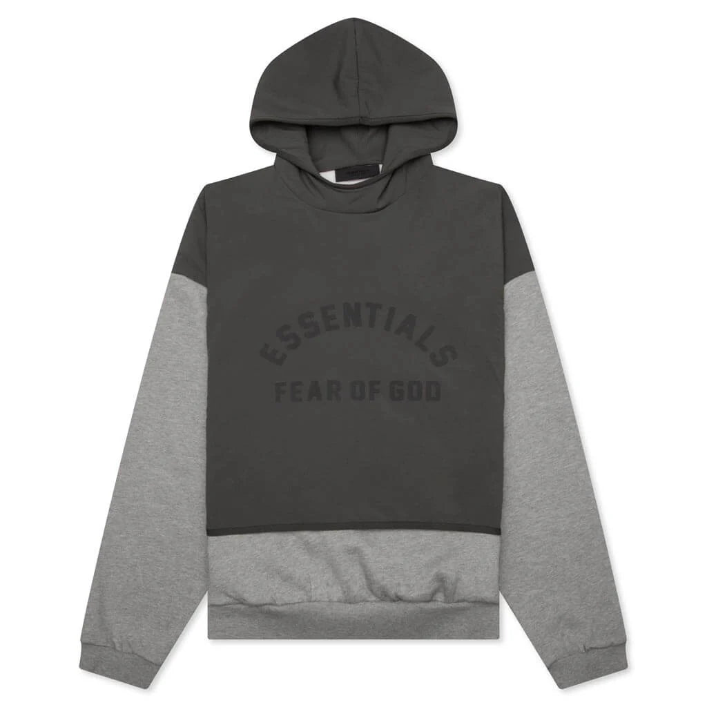 Nylon Fleece Hooded Sweater Dark Heather Oatmeal Ink