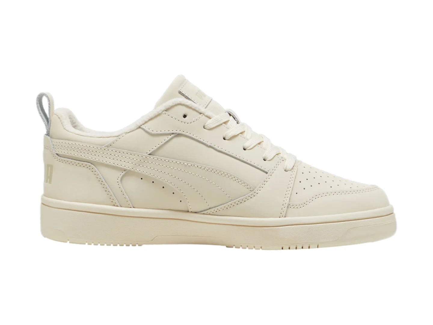 Tenis PUMA Rebound V6 Low Nubuck Blanco Hueso para Hombre