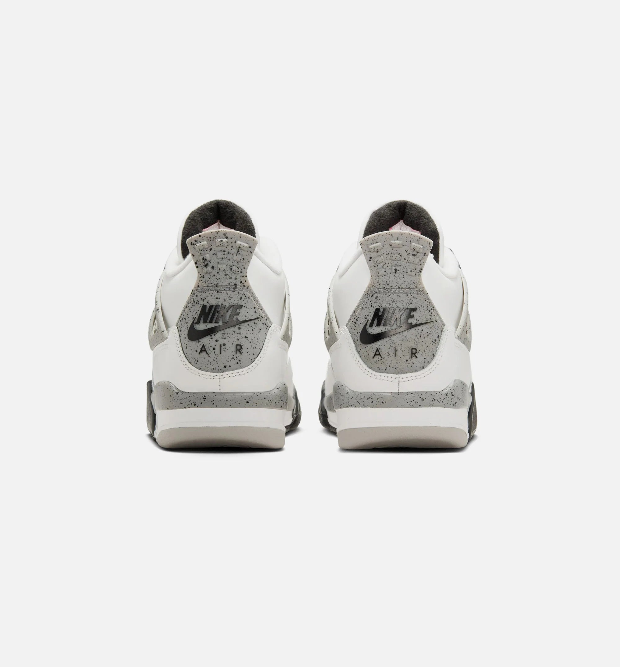 Air Jordan 4 Retro White Cement Grade School Lifestyle Shoe Summit White Fire Red Cement Grey Black