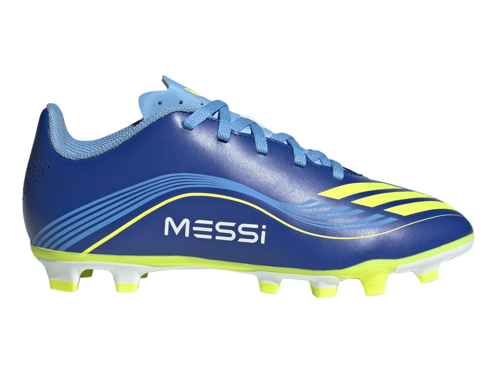 Tenis Adidas F50 Messi Club Azul y Amarillo para Niño