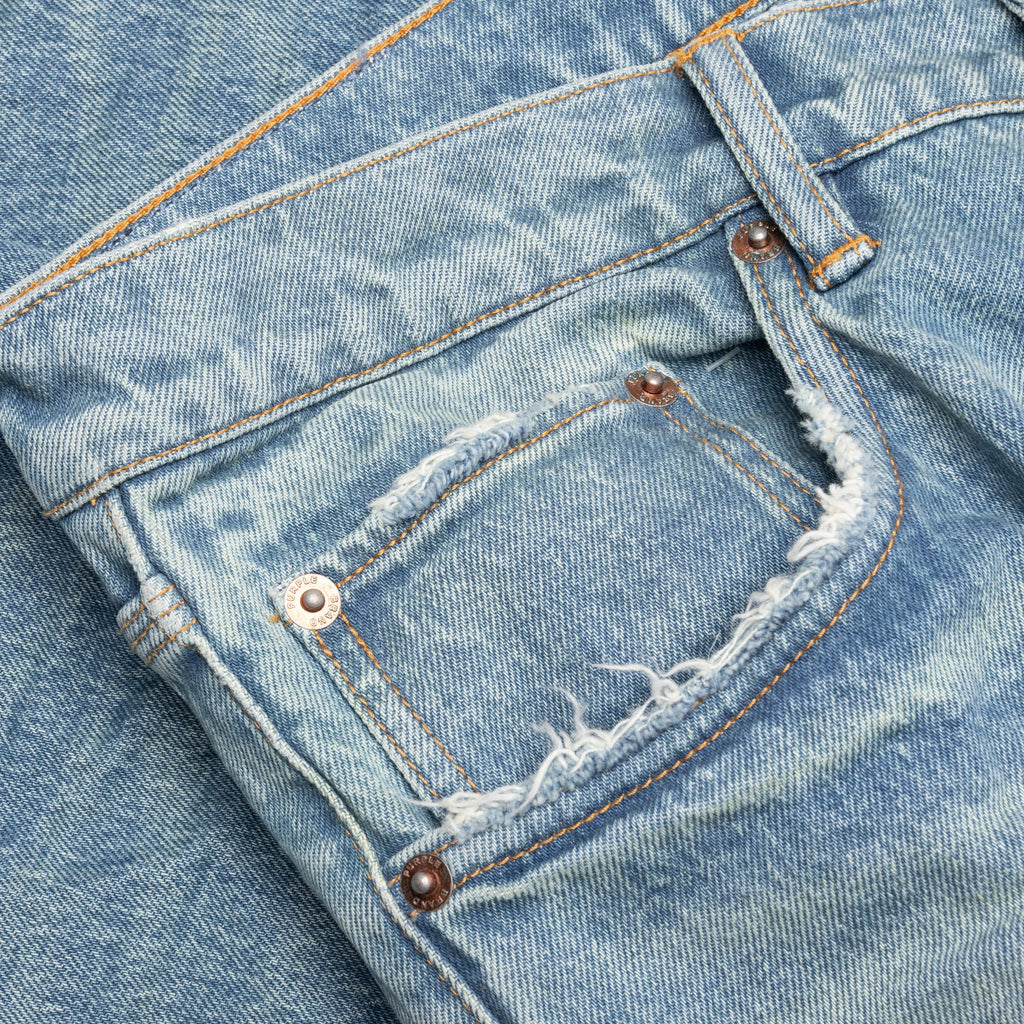 Vintage Knee Blowout Mid Indigo