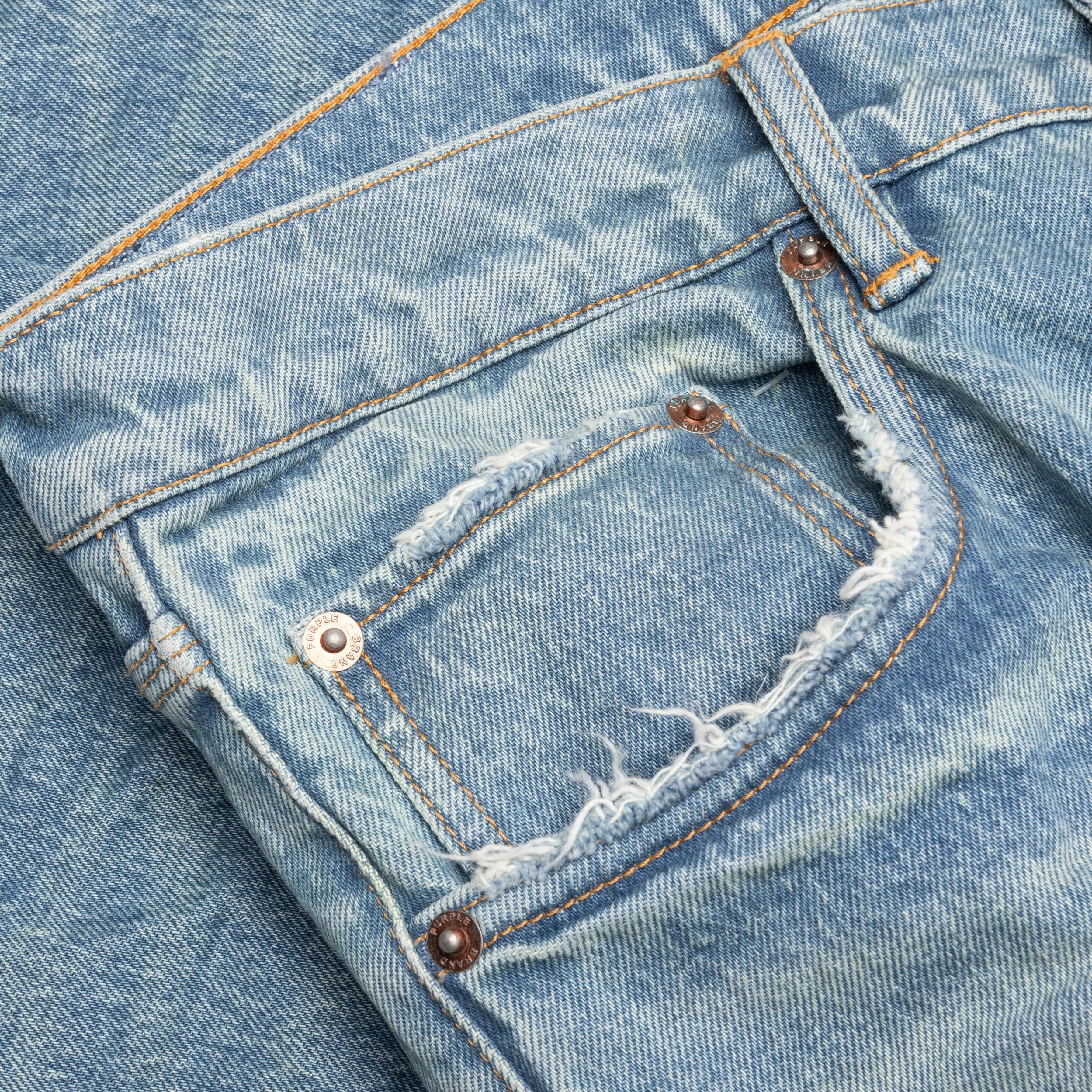 Vintage Knee Blowout Mid Indigo